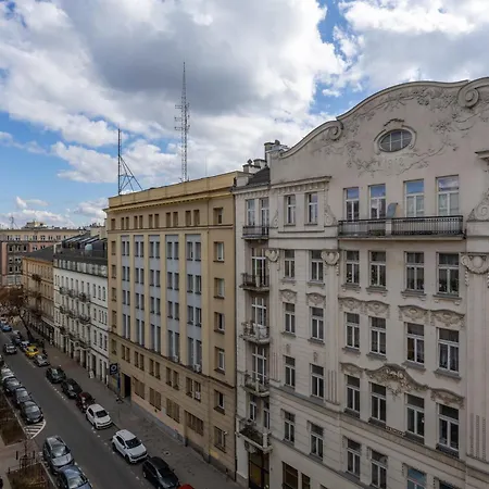 Apartman Wilcza Retro -city Center, Balcony - By Rentujemy Varsó
